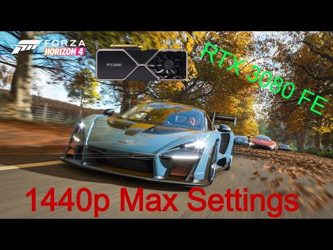 Nvidia GeForce RTX 3080 Benchmark - Forza Horizon 4 - 1440p Max Settings