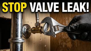 How to Stop a Leaking Water Valve Under Your Sink or Toilet?