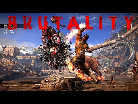 MKXL All Scorpion Brutalities, Fatalities, X-Ray & Ending