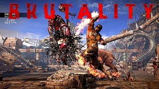 MKXL All Scorpion Brutalities, Fatalities, X-Ray & Ending