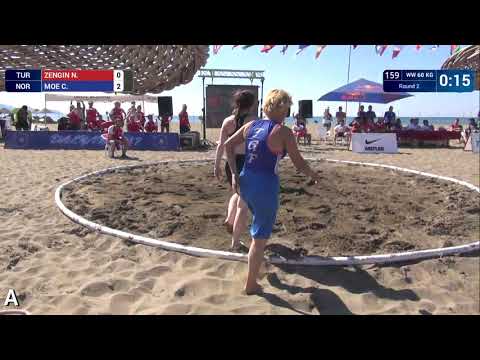 Round 2 Women's BW - 60 kg G1: N. ZENGIN (TUR) v. C. MOE (NOR)