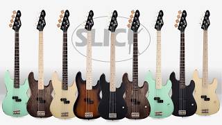 Video thumbnail for Slick SLPB Solid Ash Bass Guitar - Hand Aged, Alnico Pickup by GuitarfetishTV