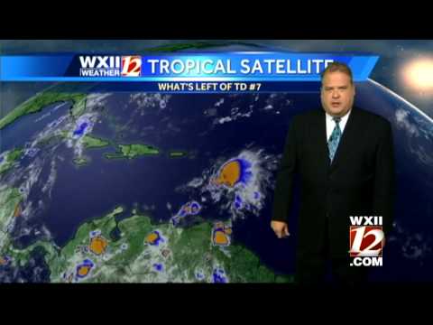 Skies clearing with less humidity today