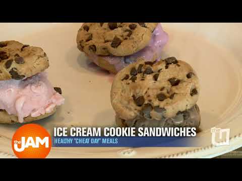 Healthy Cheat Day Ice Cream Cookie Sandwiches