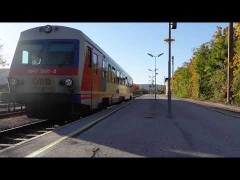 Bahnhof Wittmannsdorf Triestingtalbahn Abfahrt Richtung Leobersdorf