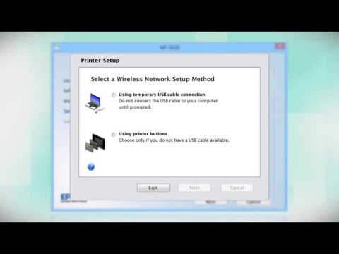 Connecting Your Printer to a Wireless Network Using the Buttons on the Printer