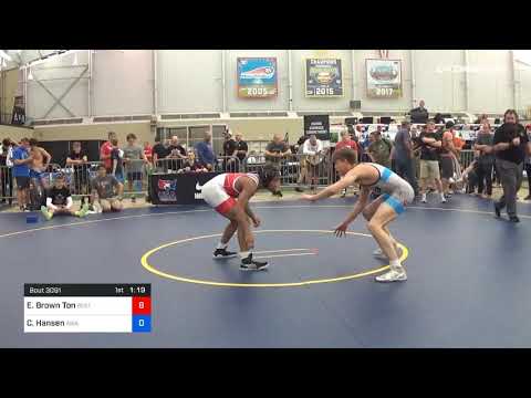 71 Kg Round Of 64 Elise Brown Ton Best Trained Vs Cole Hansen Askren Wrestling Academy