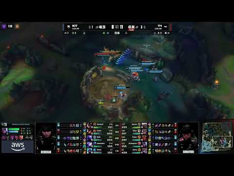 T1 vs KT Game 1 Highlights | World Championship Finals