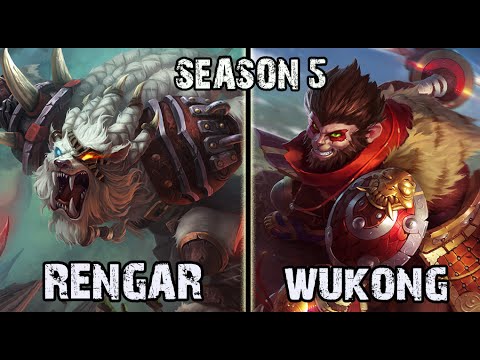 Best Rengar NA vs Wukong TOP Ranked Challenger