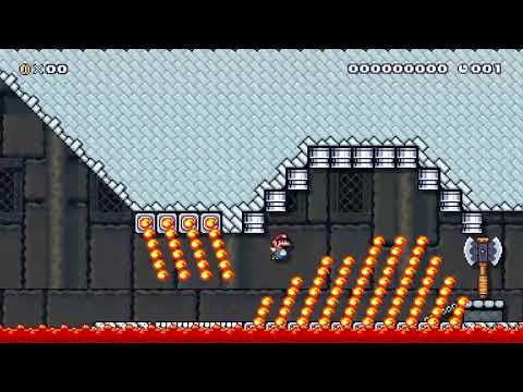 Super Mario Maker 2 Deceitful Flames! (10 Seconds)