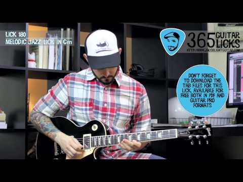 Lick 180/365 - Melodic Jazz Lick in Cm | 365 Guitar Licks Project