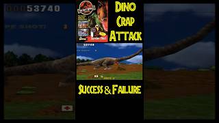 Dino Crap Attack in The Lost World Jurassic Park Sega Arcade Game - Success & Failure