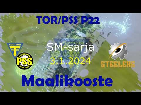 Maalikooste Loviisan TOR/PSS - Steelers/Pirkat (P22 SM sarja 3.1.2024)