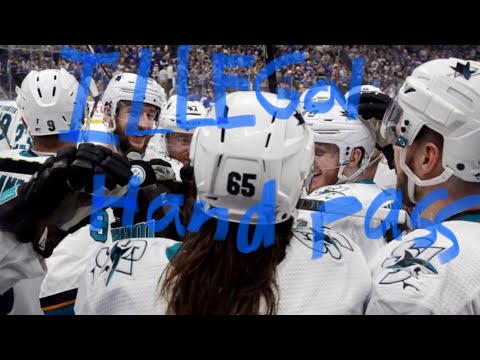Timo Meier Does A ILLEGAL Hand Pass To Erik Karlsson For The Over-Time Winner?!? | NHL Playoffs 2019