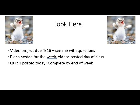 Bio 500 Tuesday, 4/7
