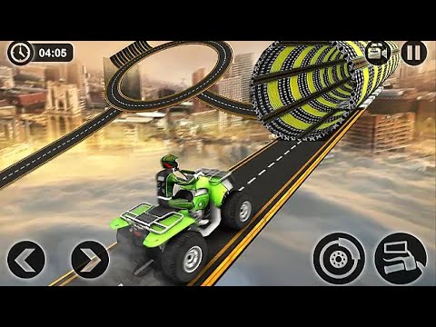 Racing Quad Bike Moto Stunt: VTT Impossible Track par Tech 3D Games Studios - Gameplay Android # 4