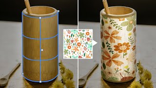 【PS教程】新功能圆柱体变形快速给物体添加任何图案