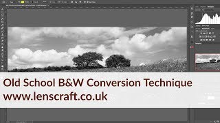 Photoshop Black and White Conversion Using Colour Channels
