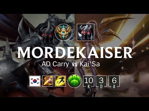 Mordekaiser Bot vs Kai'Sa - KR Master Patch 8.24