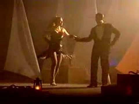  Roxana Belmonte  and  Fabian Belmonte  are  dancing  to  the  tango  "  Oblivion  "