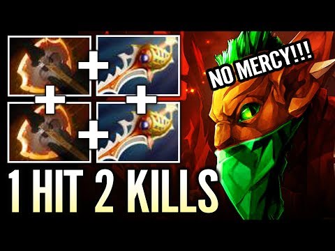 WTF is this BH Build 1 Hit 2 Kills Wagamama Bounty Hunter CARRY Dota 2