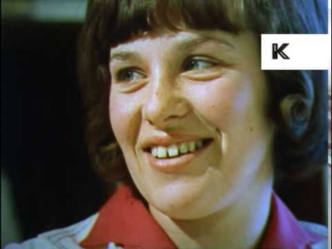 1960s Germany, Woman Factory Workers on Lunch Break, 16mm Colour