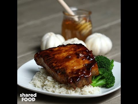 Sticky Garlic Pork Chops