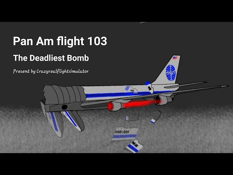 Pan Am flight 103 Crash animation