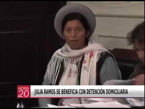 JULIA RAMOS SE BENEFICIA CON DETENCIÓN DOMICILIARIA