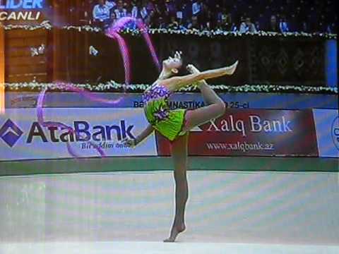 Dora Vass (HUN) Ribbon, European Championship Baku 09