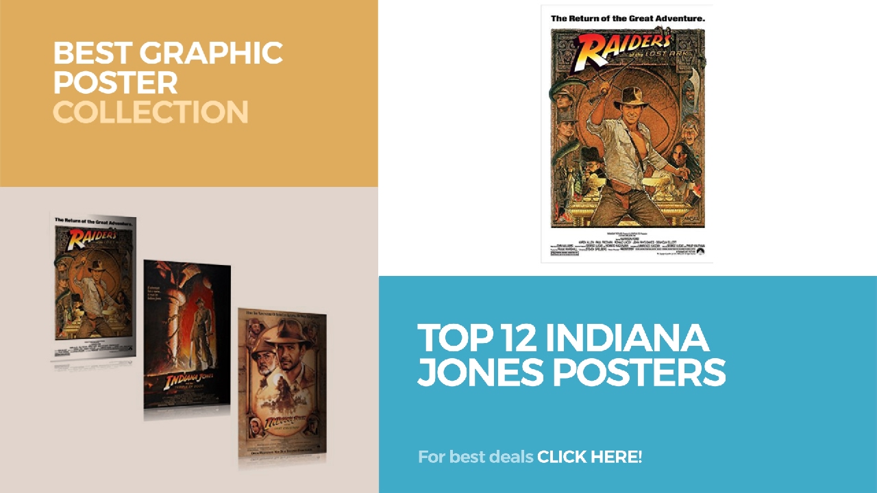 Top 12 Indiana Jones Posters // Best Graphic Poster Collection
