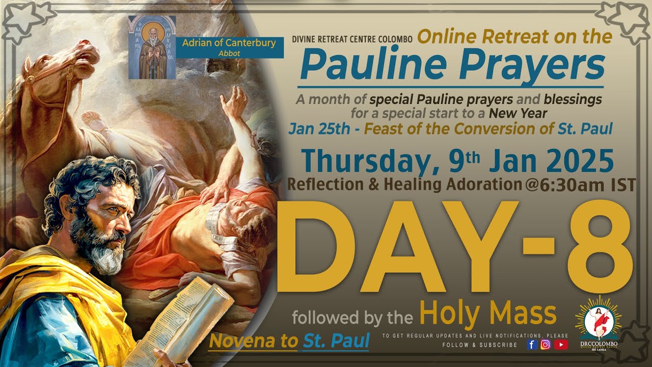 (LIVE) DAY - 8,Pauline Prayers; Novena to St. Paul - spl start to New Year | Thu | 9 Jan 2025 | DRCC