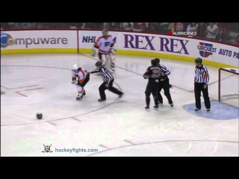 Daniel Carcillo vs Tom Kostopoulos Nov 11, 2010