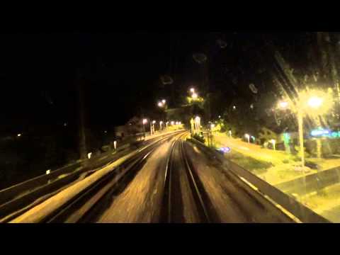 Pruga "Novi Beograd - Zemun" , voznja voza u nocnoj smeni , 2015.godina - SERBIAN RAILWAYS