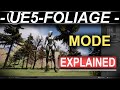 Unreal 5 - Foliage Mode Explained (2 MINUTES!!)