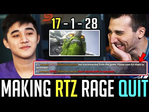 ABED playing like GOD in NA Server - Making RTZ Rage Quit DOTA 2