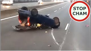 Dachowanie na autostradzie A4