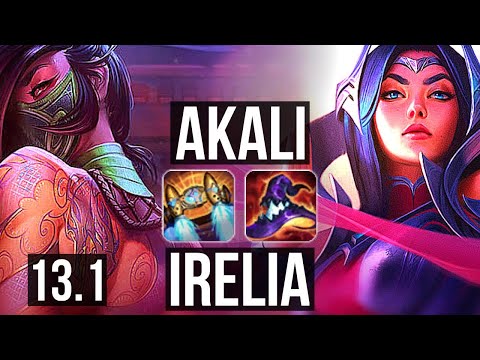 AKALI vs IRELIA (MID) | 8/2/8, 700+ games | EUW Diamond | 13.1