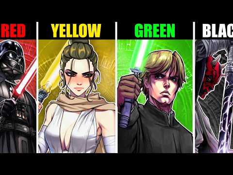 The Strongest User Of Each Lightsaber Color Explained