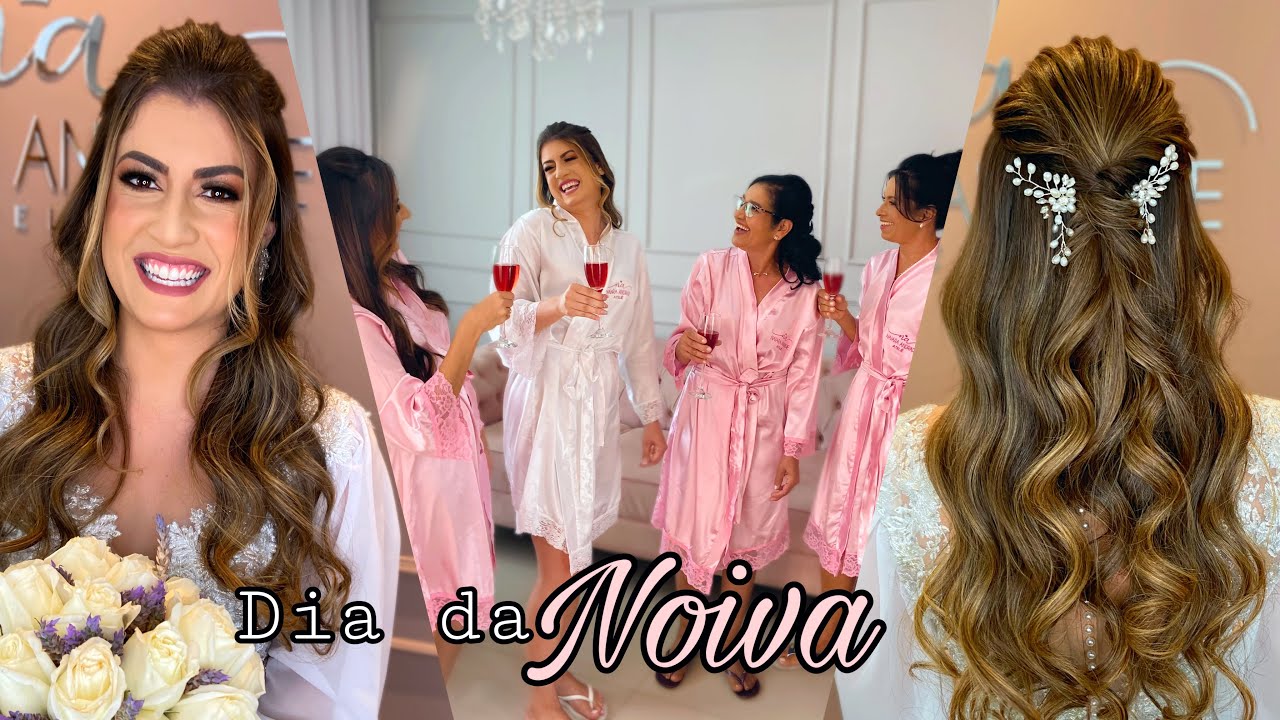 NOIVAS 2022 - Como é o Dia da Noiva + três convidadas -Maquiagem e penteado casamento- CASANDO EM BH