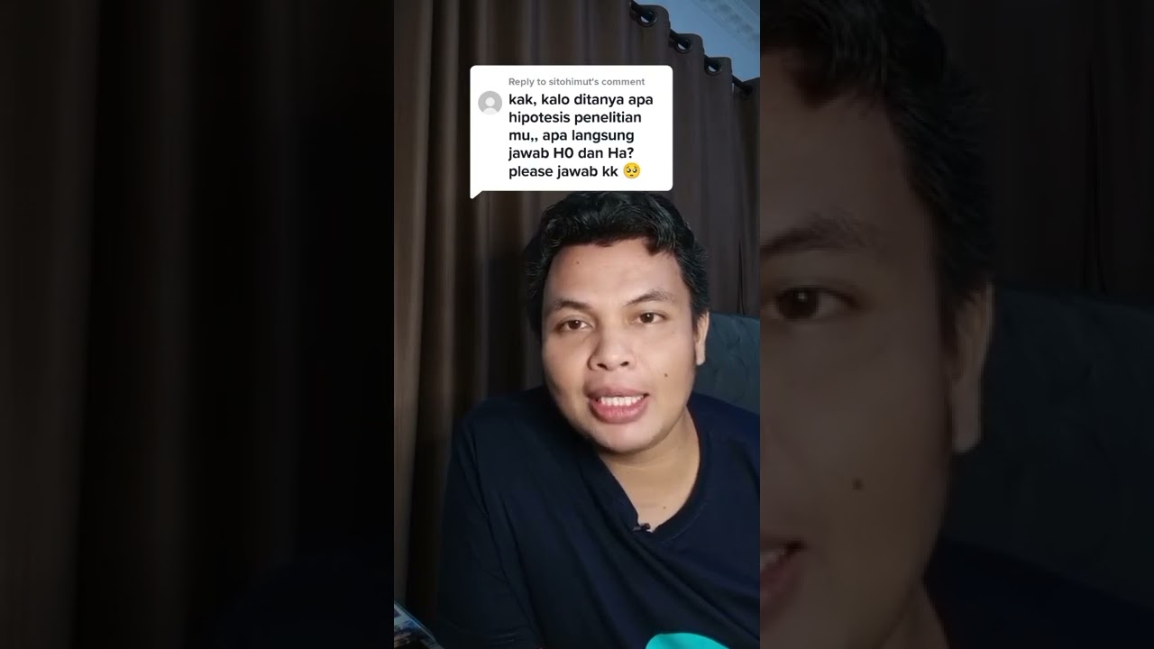 KALAU DITANYA APA HIPOTESIS SKRIPSI KAMU, JAWABNYA APA YA
