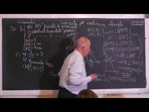 2/2 Lectia 1477 - Pregatire examen capacitate: Trunchi de piramida Cub Sfera Apotema - Clasa 8