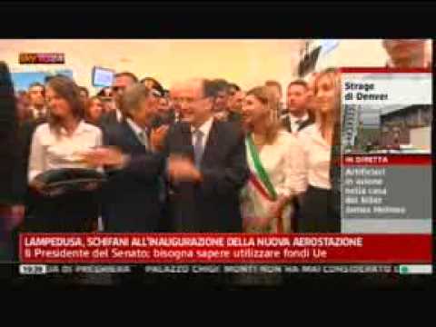 21 luglio 2012 - Sky TG 24 - Inaugurazione dell'aeroporto di Lampedusa