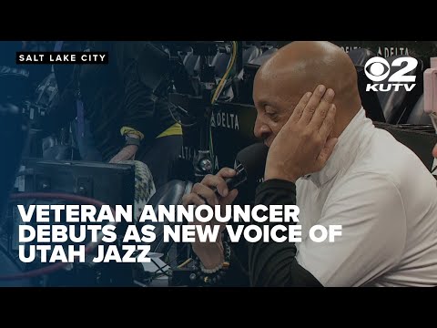 Veteran announcer debuts as new voice for Utah Jazz during season home opener