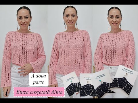 Bluza Alina - A DOUA PARTE #bluzacrosetata #crosetamimpreuna