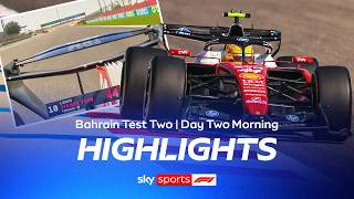 Ferrari showcase UPSIDE-DOWN wing 👀 | Bahrain Test Two | Day Two Morning | Highlights