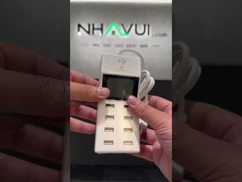 Ổ cắm sạc USB 8 cổng YC-CDA6 đầu ra 5V/8A có màn hình LED