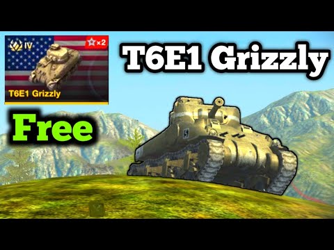 Free Premium Tank For New Players | T6E1 Grozzly Review - WOT Blitz