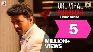 Sarkar - Oru Viral Puratchi Tamil Lyric Video | Thalapathy Vijay | A .R. Rahman | A.R Murugadoss