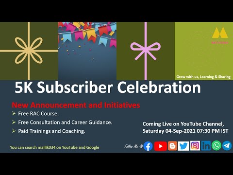 5K Subscriber Celebration || Trainings Coaching || Free Consultation and Career Guidance